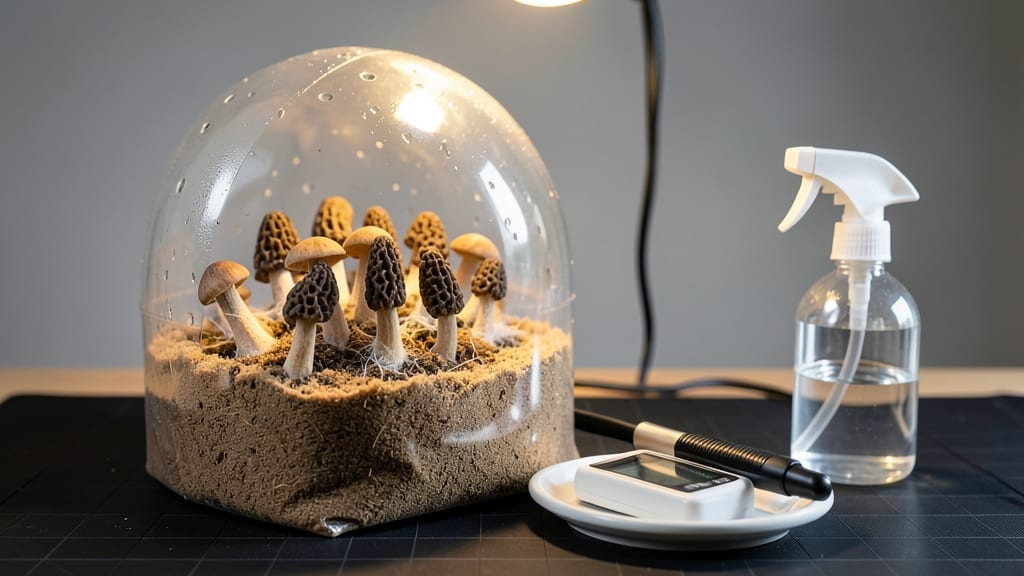 Indoor Morel Growing Kit: Year-Round Harvest in 8 Weeks
