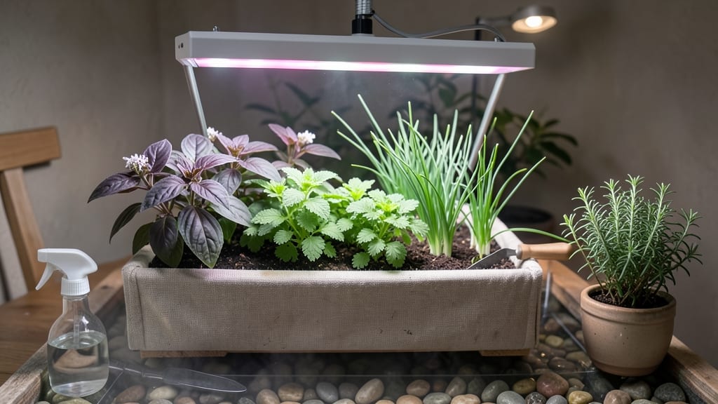 Indoor Garden Bed Design: Vertical Space Maximizer for Year-Round Herbs