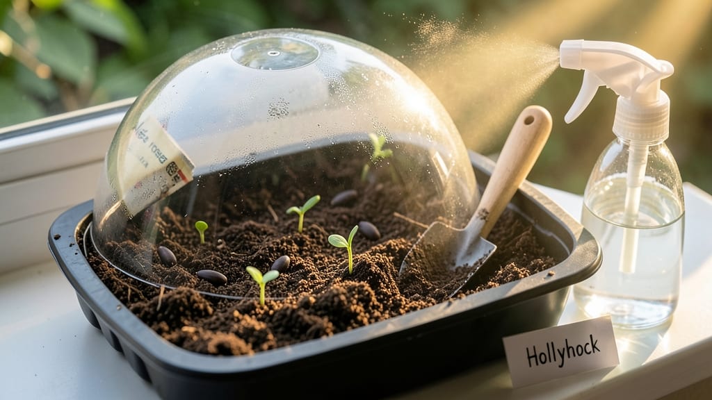 When to Start Hollyhock Seeds Indoors: Cool Season Timing for Towering Blooms