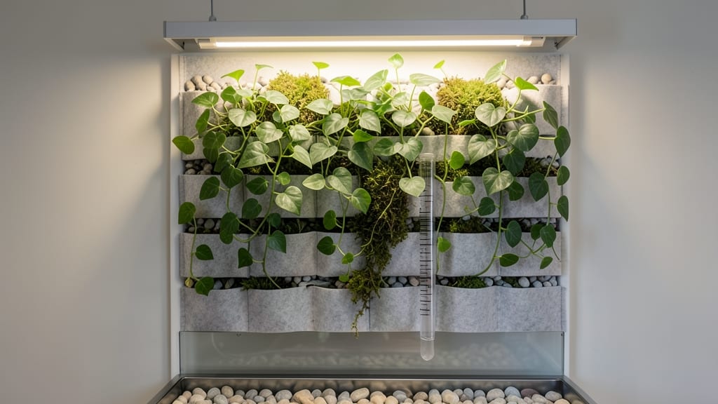Self-Watering Living Wall Indoor: Thriving Vertical Garden With Zero Maintenance