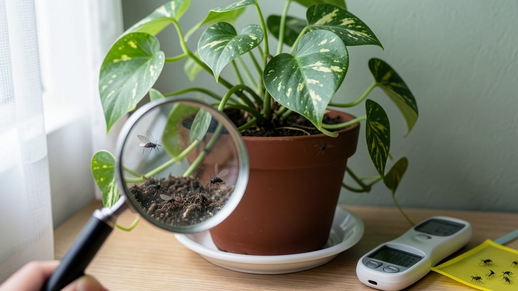 Flies in Indoor Plant Soil: Natural Traps Using Household Staples