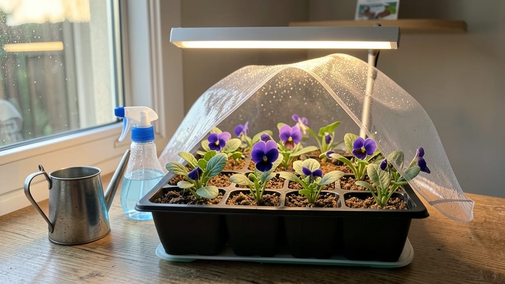Starting Pansy Seeds Indoors: Fast Germination With Warmth and Moisture Control