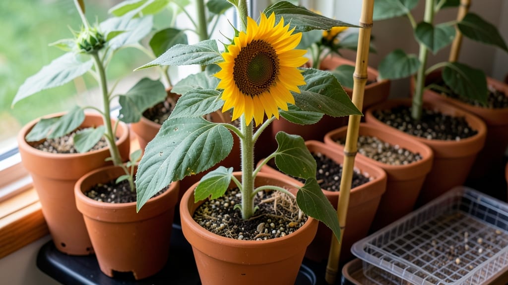 Growing Sunflowers in Pots Indoors: Towering Blooms With Minimal Sunlight Needs