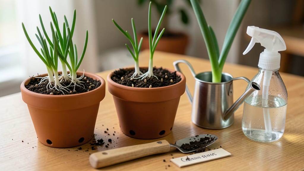How to Plant Green Onions Indoors: Regrow Scallions From Kitchen Stumps