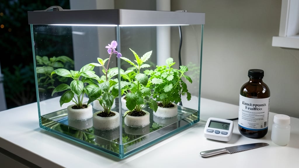 Indoor Hydro Herb Garden: Fast-Growing Greens Without Soil or Sunlight