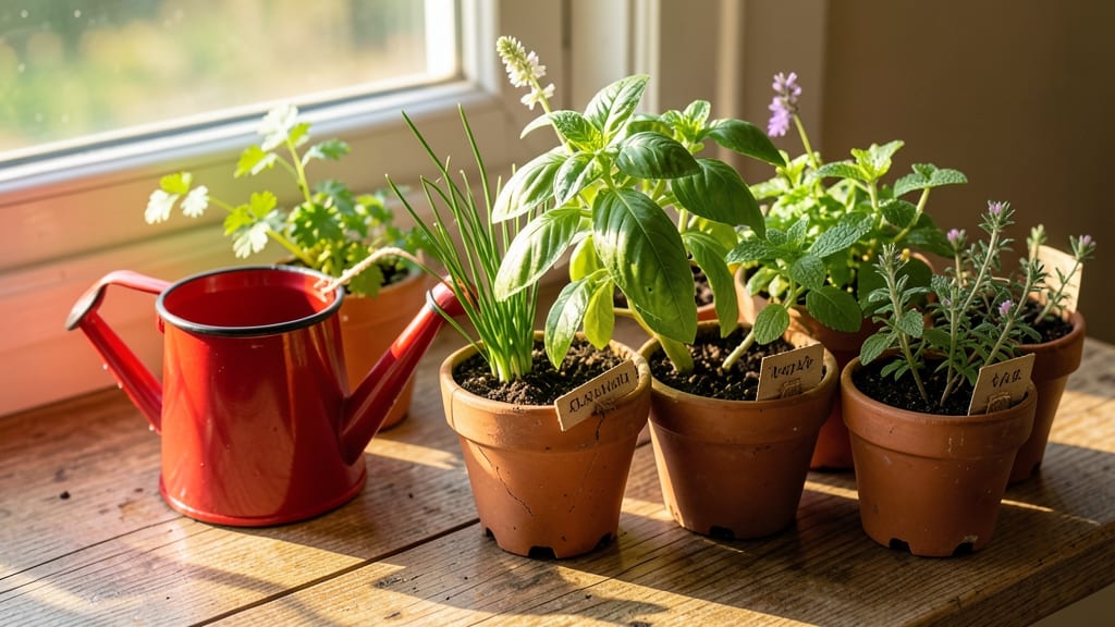 Indoor Herb Garden Windowsill: Year-Round Freshness in Sunlit Spaces