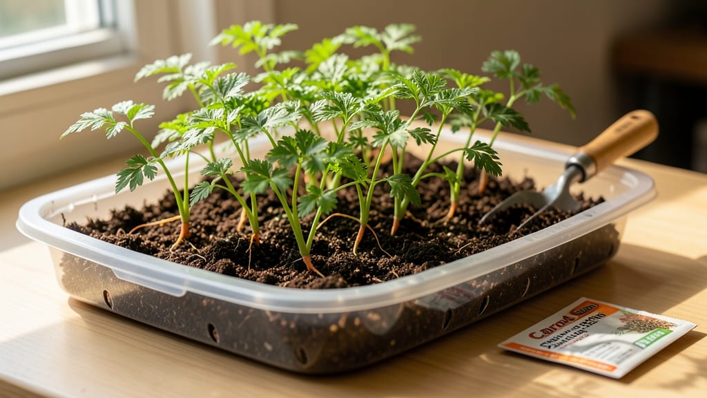Growing Carrots Indoors: Sunlight Hacks for Sweet, Crunchy Roots
