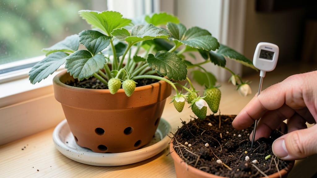 Growing Strawberry Plants Indoors: Compact Containers for Year-Round Sweetness