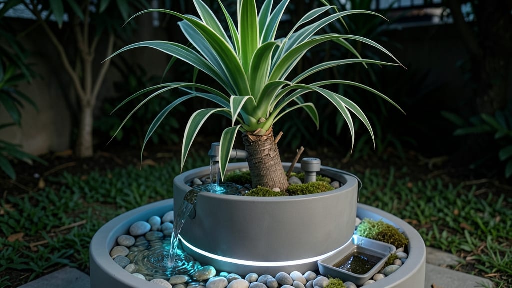 Indoor Fountain Planter: Low-Maintenance Water Feature for Any Room