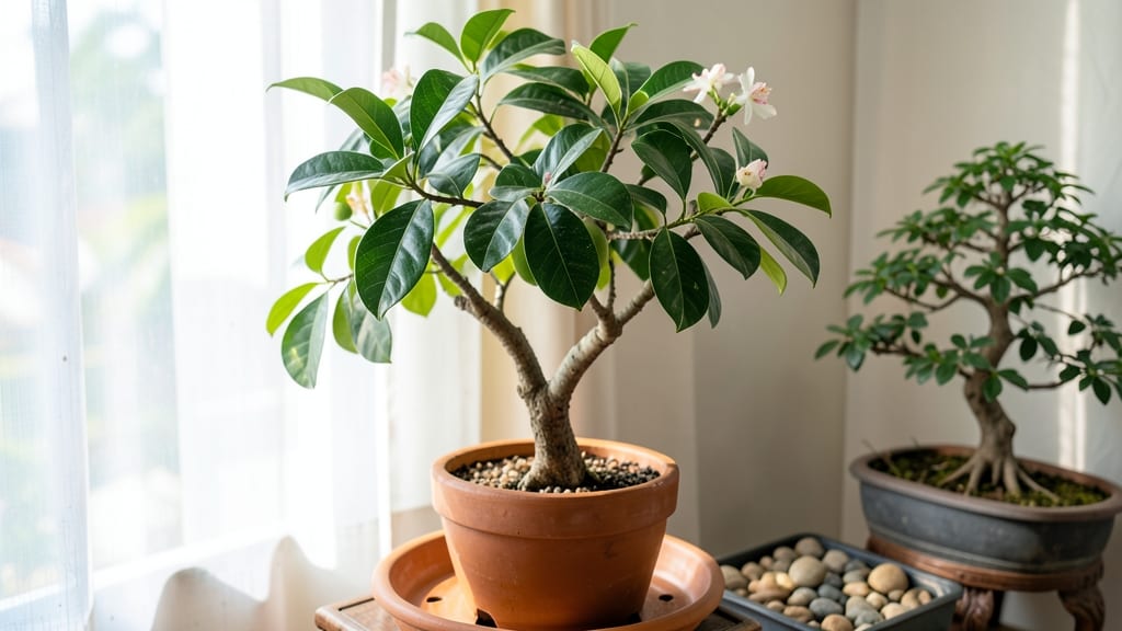 Mango Tree Indoors: Tropical Fruit Harvest in Sunlit Windows