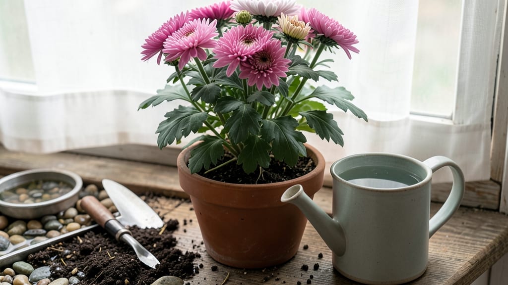 Chrysanthemum Indoor Plant Care: Thriving Year-Round With Light & Pruning