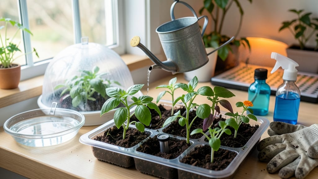 How to Water Seedlings Indoors: Mist and Moisture Balance for Strong Starts