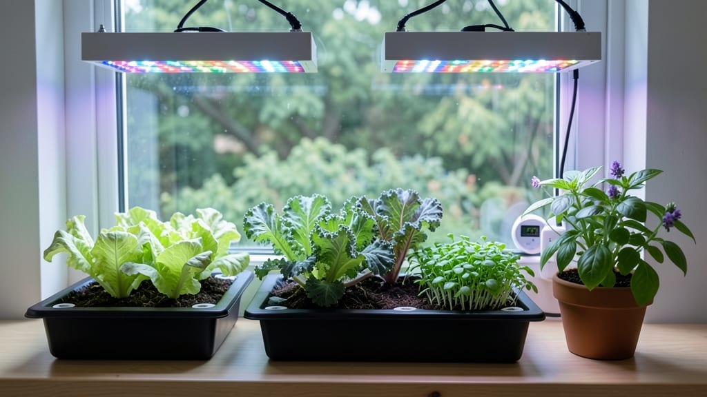 Grow Lights For Indoor Vegetable Garden: Full-Spectrum LED Setup for Year-Round Harvests