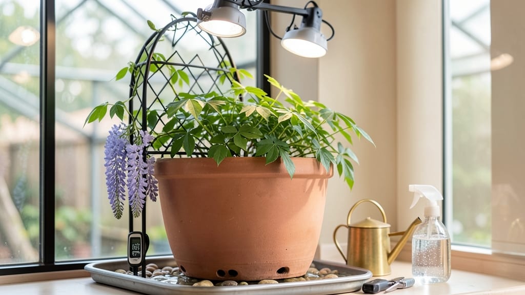 Can You Grow Wisteria Indoors: Light, Space, and Variety Requirements